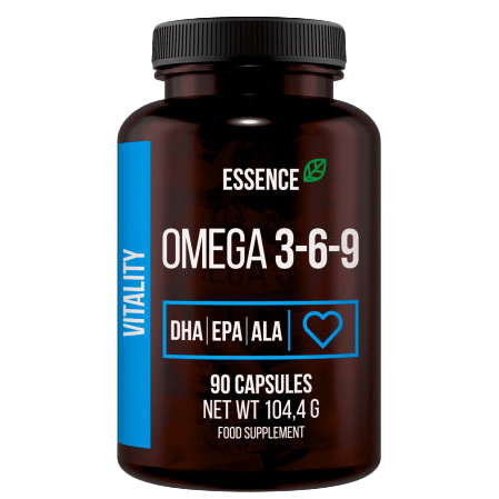Essence Nutrition Omega 3 6 9 Supplement - 90 Softgel Capsules for Heart, Brain & Joint Health - Supports Immune System & Healthy Skin