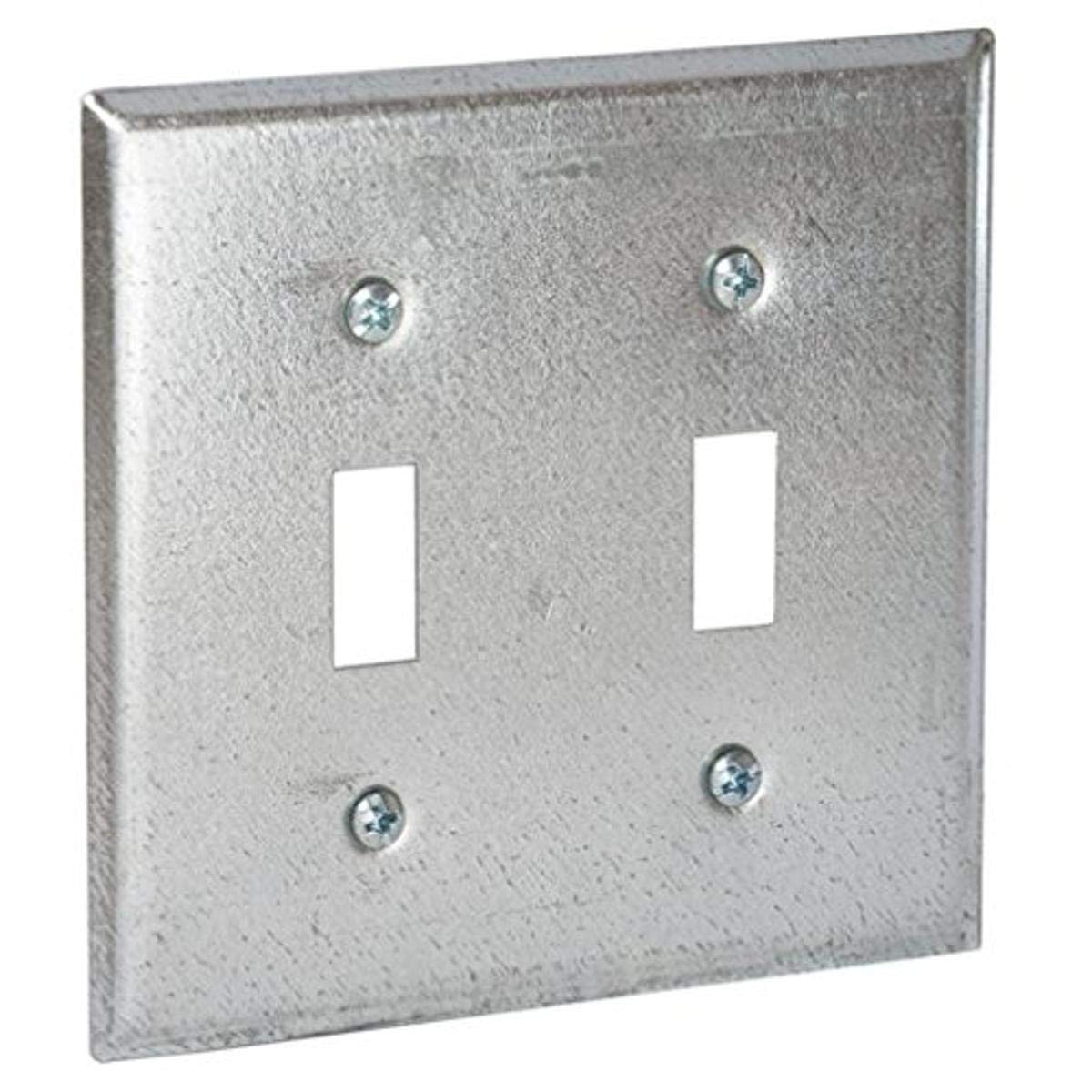 Hubbell-Raco 871 Toggle Switch Box Cover - 25 Pack - Durable Metal Electrical Cover for Home & Commercial Use - Perfect for Light Switches & Electrical Outlets