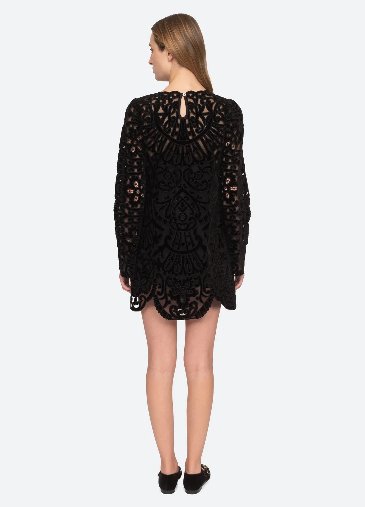 Elegant Dana Long Sleeve Dress in Black - Perfect for Office Wear, Evening Events & Fall Fashion