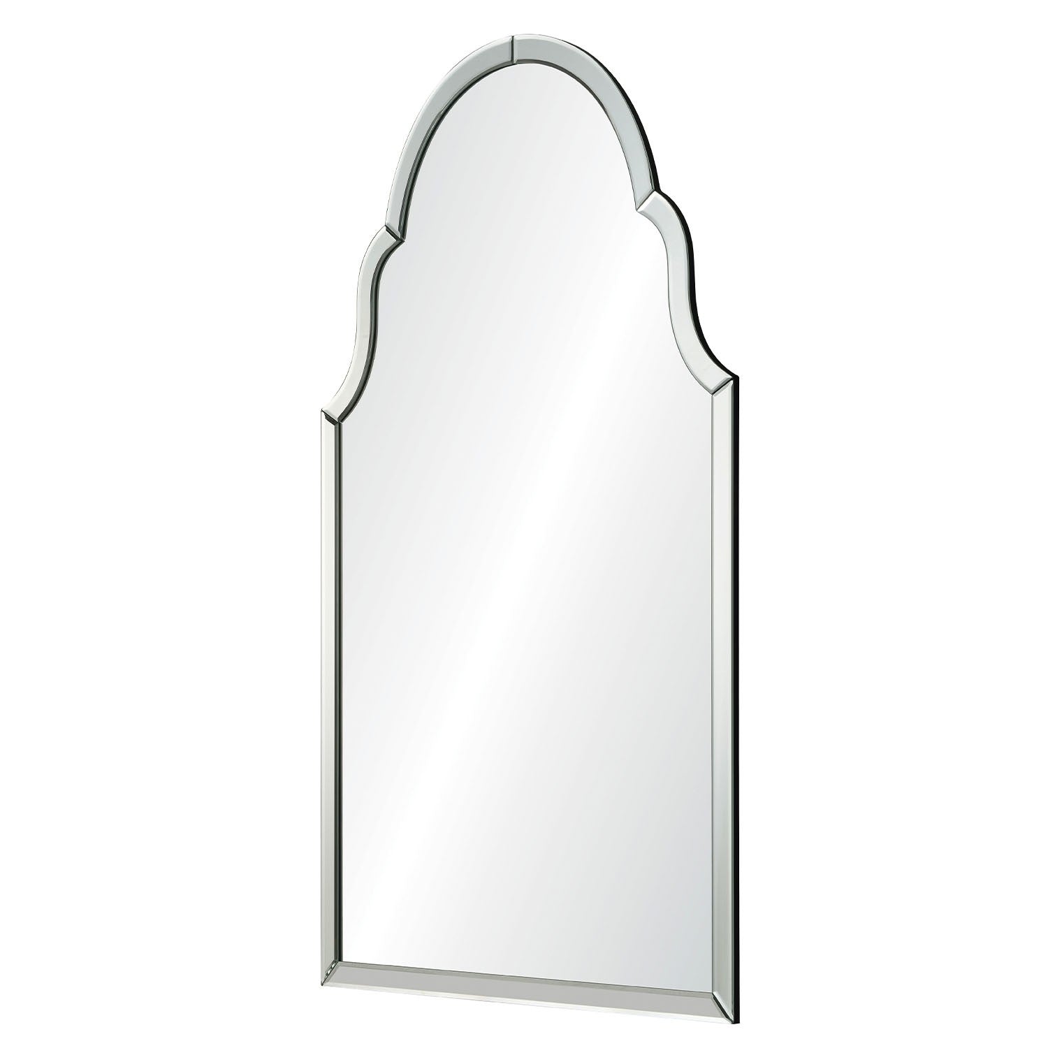 Classic Framed Arc Wall Mirror - Elegant Home Decor for Living Room, Bedroom & Entryway - Perfect for Vanity, Dressing Area & Interior Design