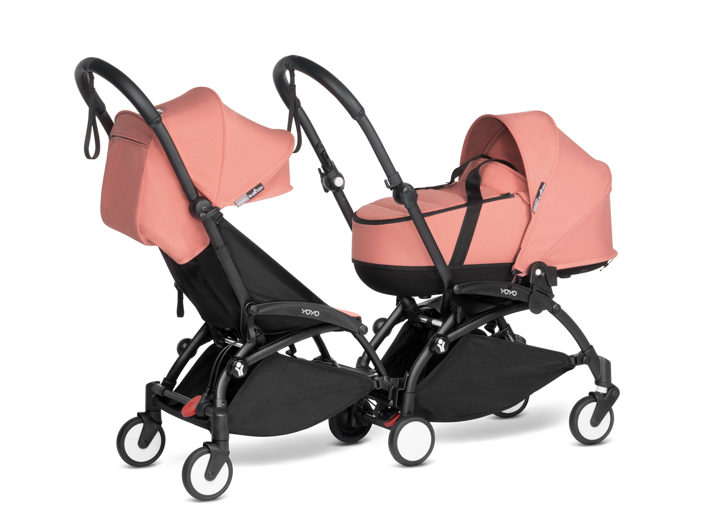 Stokke YOYO 3 Double Stroller with Bassinet & Toddler Seat - Lightweight Compact Travel Stroller for Twins or Siblings (Ages 0-4) | Perfect for City Walks, Air Travel & Everyday Use