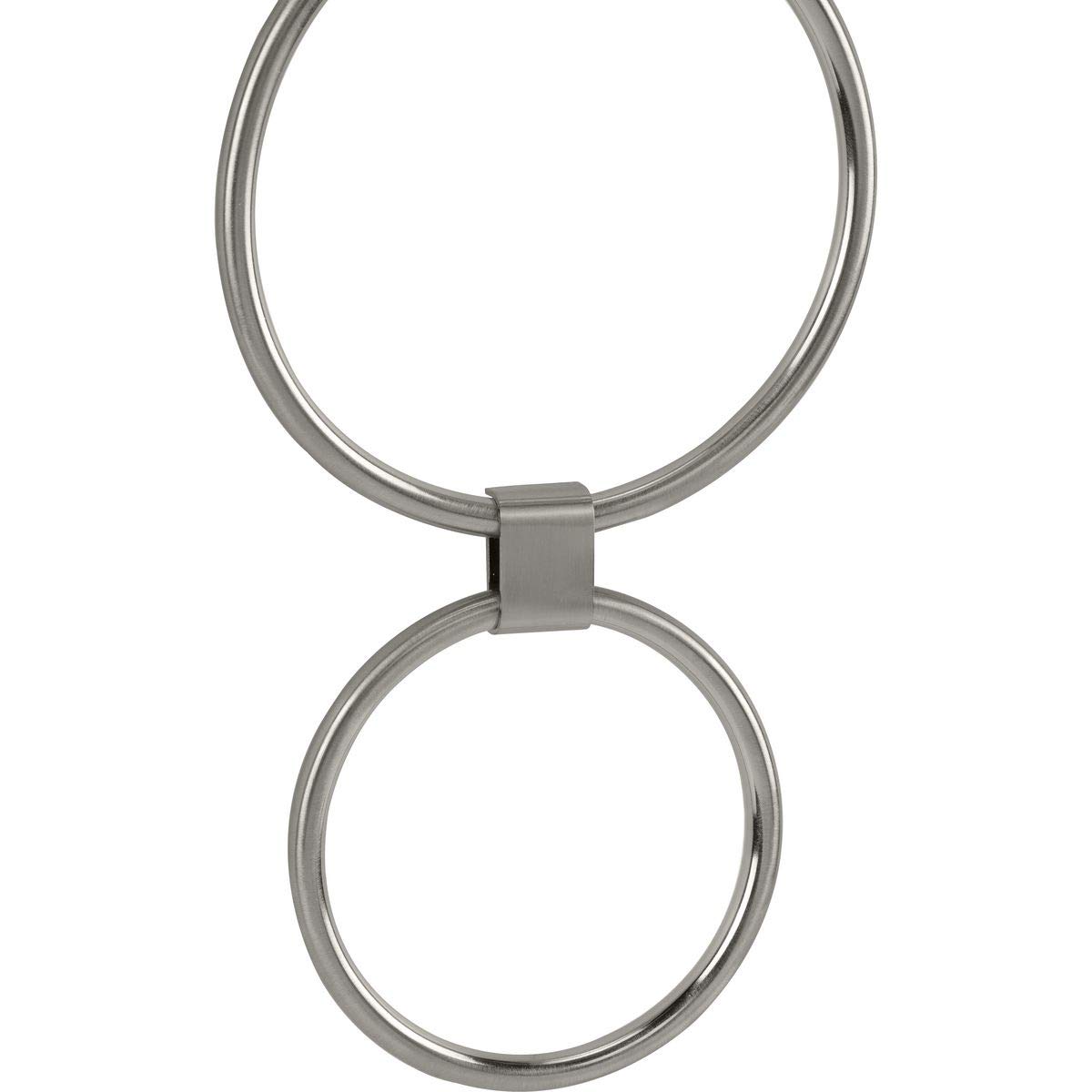Progress Lighting LED Shaded Sconce - Brushed Nickel One-Light Circle Wall Light Fixture for Bedroom, Hallway & Living Room Decor