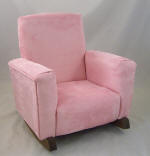 Pink Suede Rocking Chair for Nursery - Cozy Glider Chair for Baby Room, Perfect for Breastfeeding, Reading & Nursery Decor