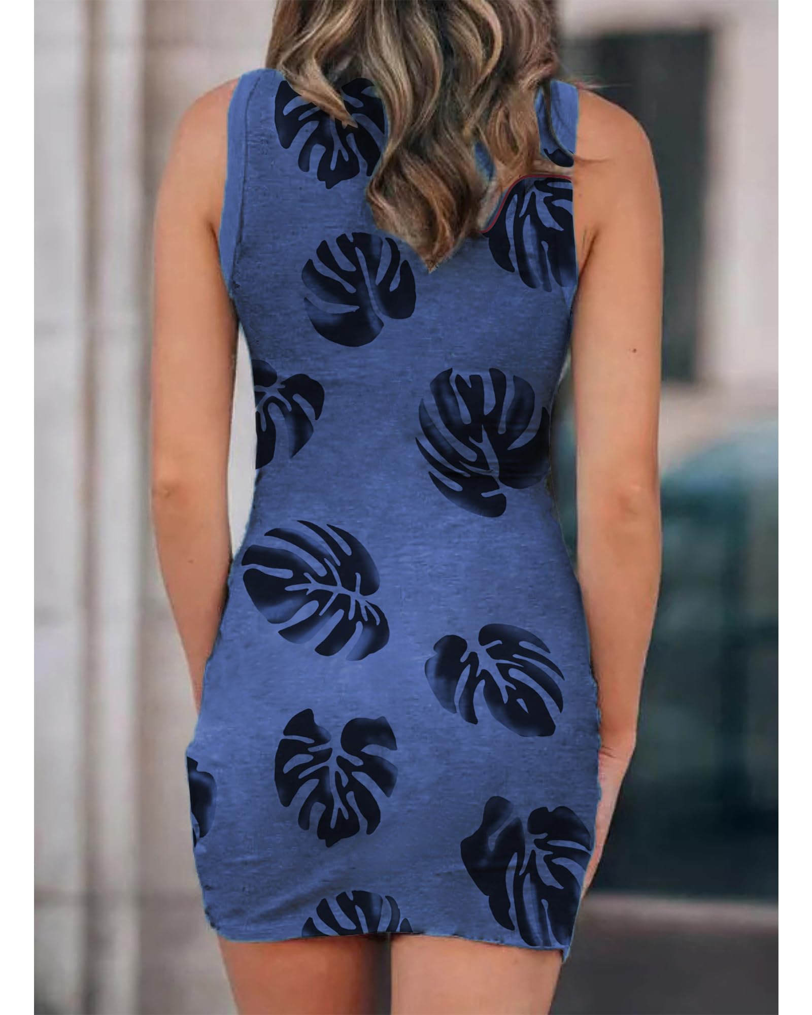 BTFBM Women's 2025 Summer Sleeveless Bodycon Dress - Sexy Cutout Twist Slim Wrap Tank for Club, Party & Evening Wear | Casual Crewneck Dress for Night Out, Date Night & Special Occasions