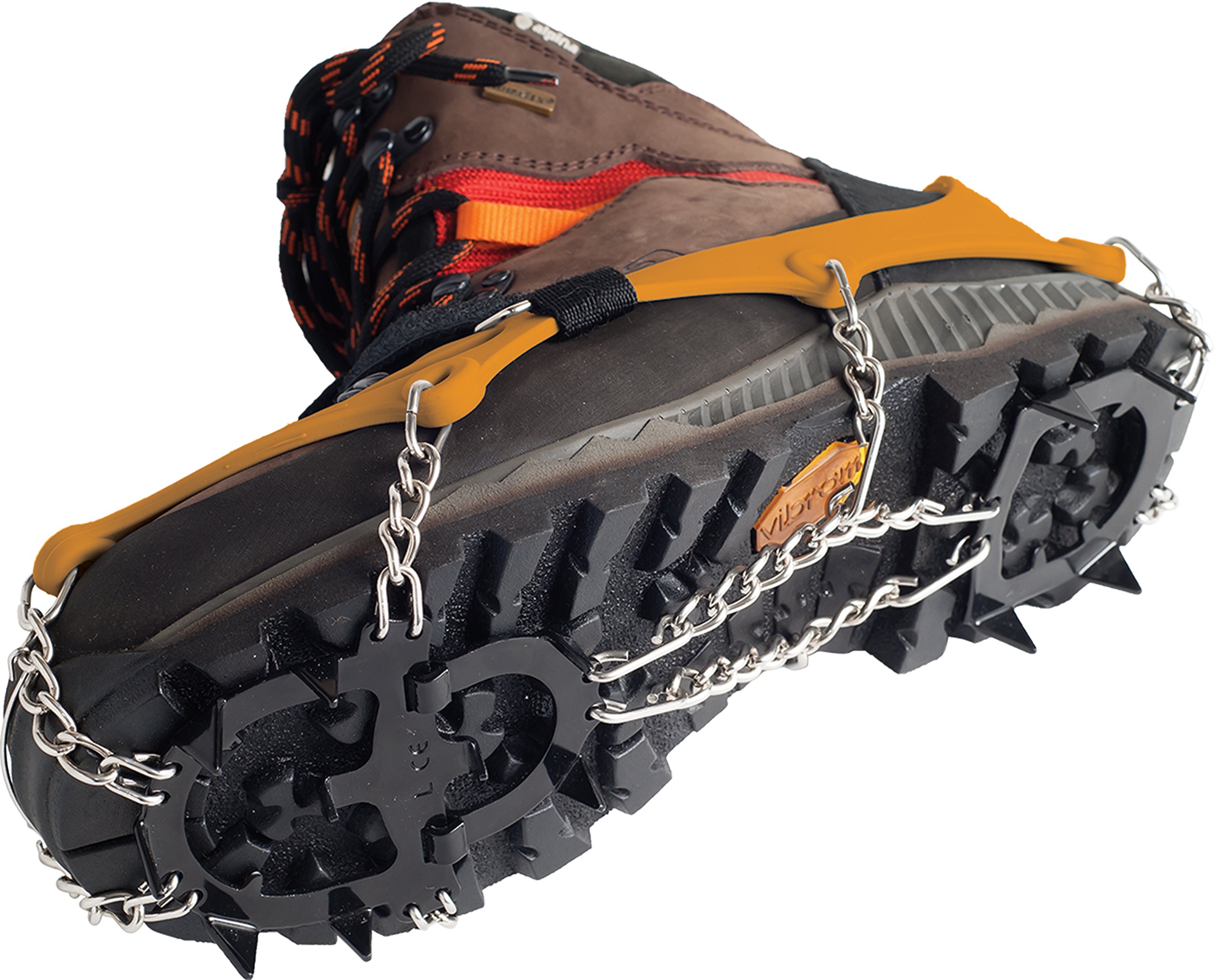 Mounttrack Crampons - Ice Traction Cleats for Hiking, Snow Trekking & Winter Sports - Anti-Slip Spikes for Boots & Shoes on Ice & Snow