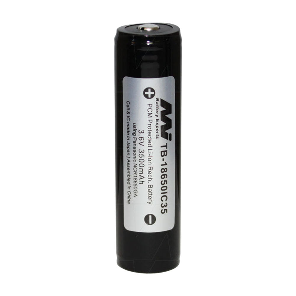 High Capacity 3500mAh 18650 Lithium Ion Battery (Also Known as 18700) - Perfect for Flashlights, Vape Mods, and Portable Electronics