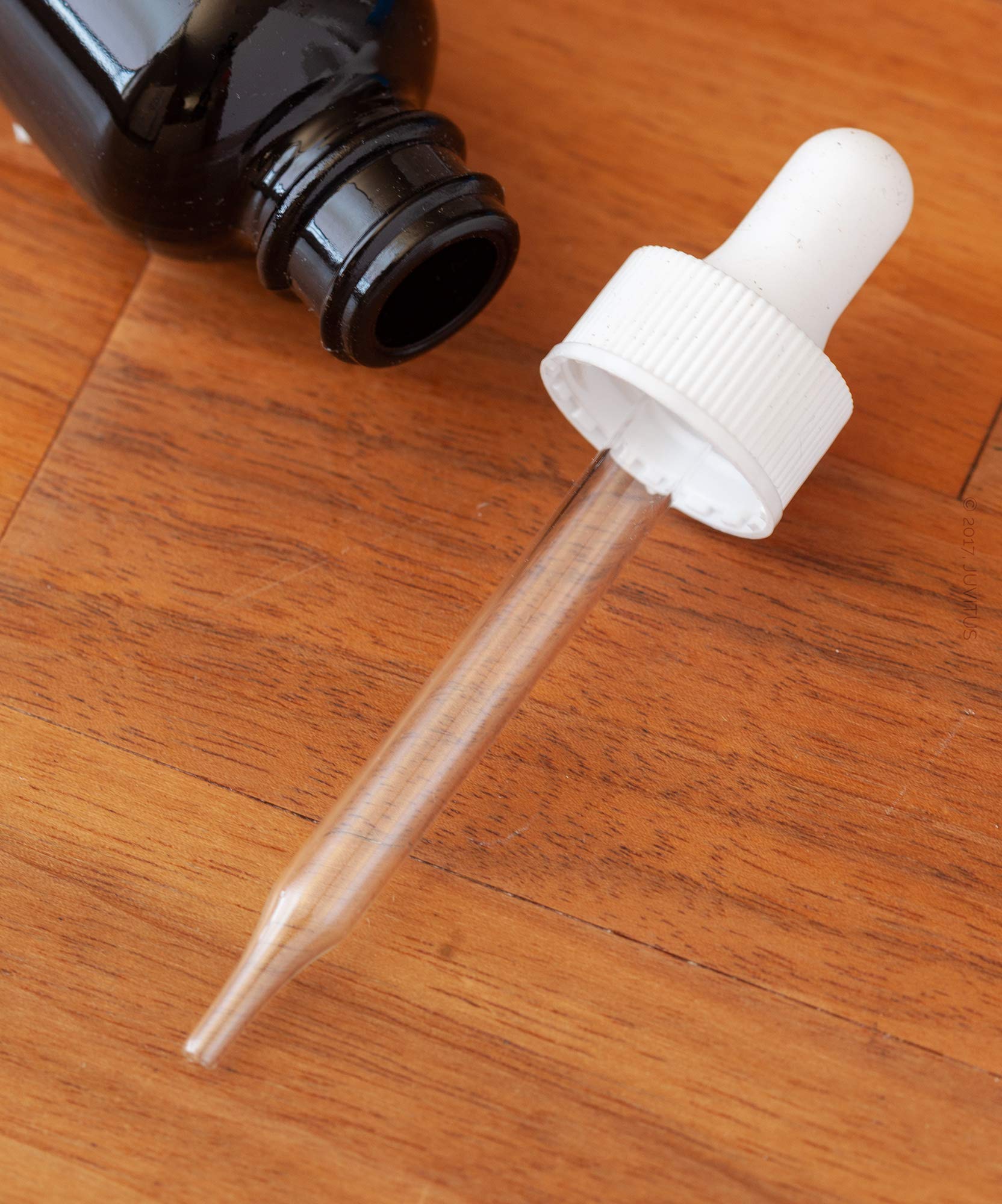 Premium 1 oz Black Glass Boston Round Bottles with White Dropper (6 Pack) - Essential Oil Dropper Bottles, Travel-Size Liquor Bottles, DIY Perfume Containers - Perfect for Aromatherapy, Cocktail Mixing & Handmade Cosmetics