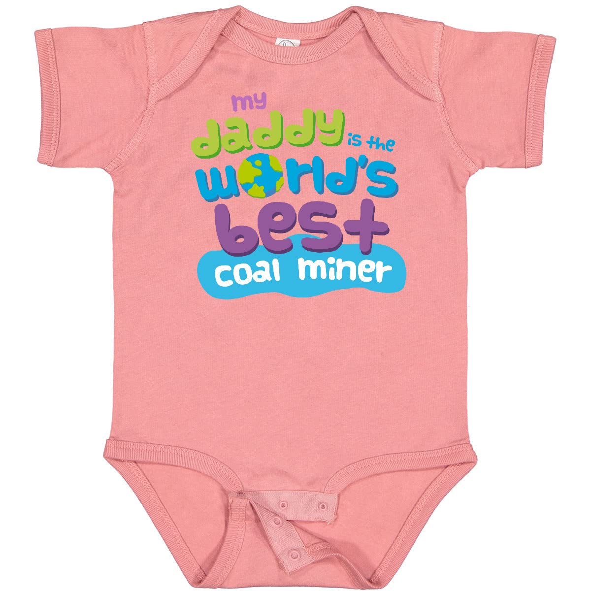 World's Best Coal Miner Daddy Baby Bodysuit - Funny Mining-Themed Onesie for Infants & Toddlers - Perfect for Father's Day, Mining Family Gifts & Coal Miner Apparel