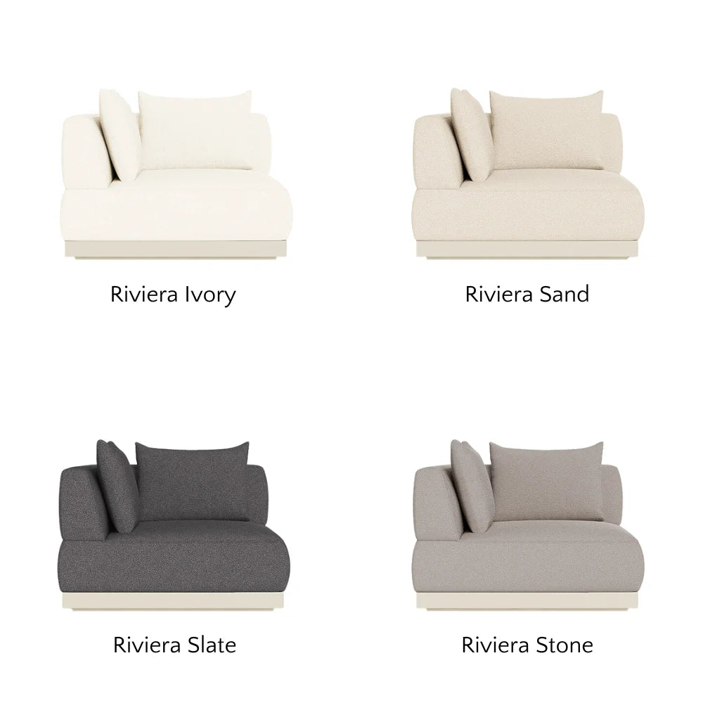 Amalfi Outdoor Corner Sectional Sofa Set - Waterproof Wicker Patio Furniture with Cushions - Perfect for Backyard, Poolside & Garden Relaxation