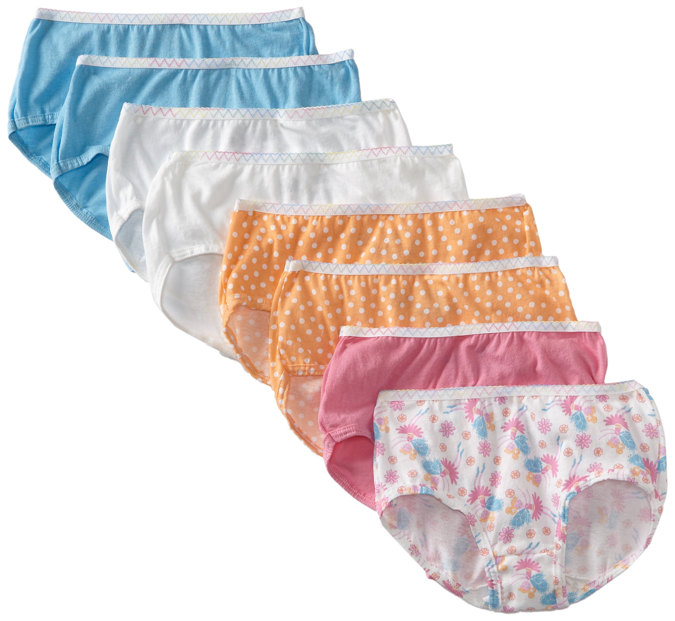 Fruit of the Loom Girls' Cotton Underwear Briefs - Soft Comfortable Kids Underwear (Pack of 9) - Perfect for School, Playtime & Everyday Wear