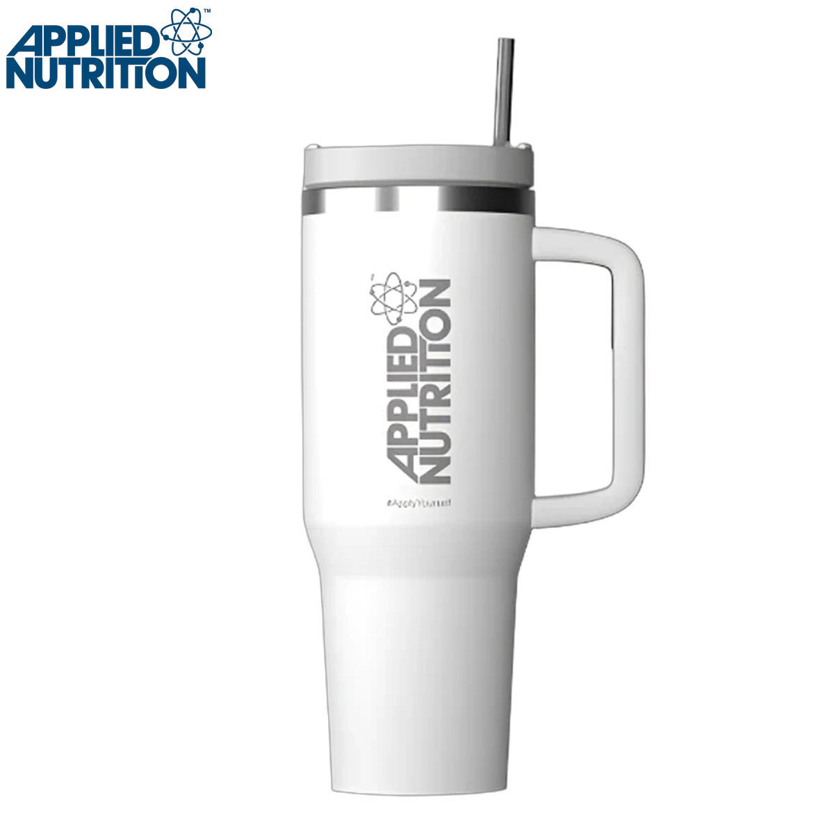 Applied Nutrition Cooler Tumbler Cup 1.2L – Double Wall Vacuum Insulated Stainless Steel Water Bottle for Hot & Cold Drinks – Perfect for Gym, Hiking, Office & Travel