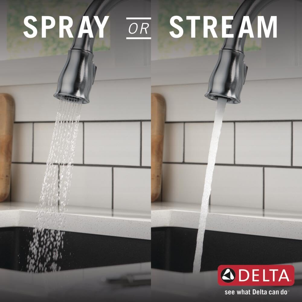 Delta Faucet Leland Brushed Nickel Kitchen Faucet with Pull Down Sprayer - Magnetic Docking Spray Head, Arctic Stainless 978-AR-DST | Perfect for Modern Kitchens, Dishwashing & Food Prep
