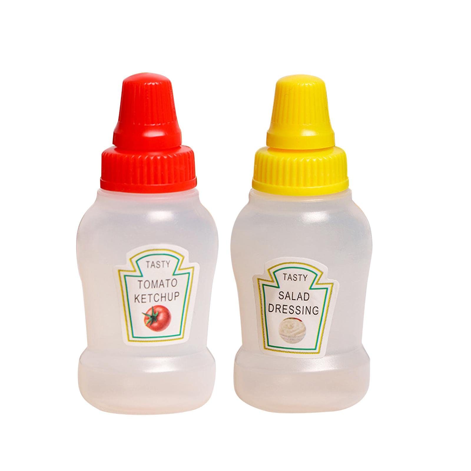 Mini Tomato Ketchup Bottle Containers - Portable Squeeze Bottles for Kitchen, BBQ, Camping & Outdoor Use | Perfect for Condiments, Honey, Sauces & Dressings | Home & Garden Kitchen Accessories