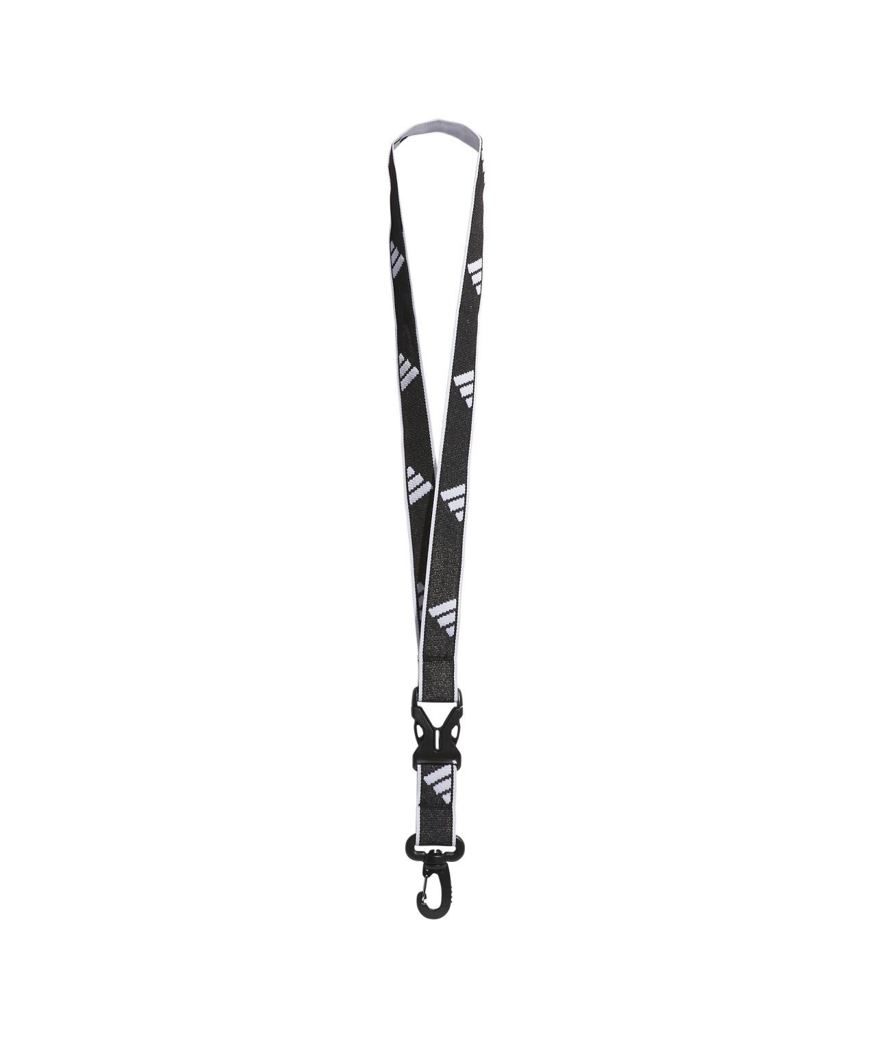 Adidas Interval 2.0 Adjustable Nylon Lanyard with Metal Hook - Perfect for ID Badges, Keys & Event Passes at Work, School or Conventions