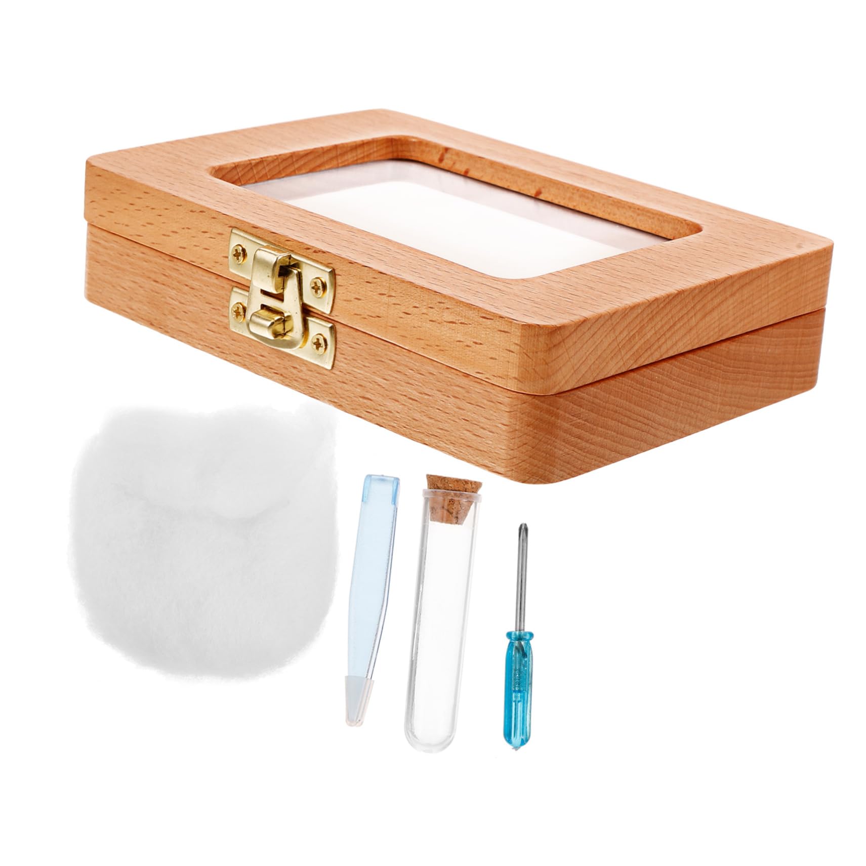 Totority 5-Piece Wooden Baby Tooth Keepsake Box - First Tooth Organizer & Memory Saver for Kids - Perfect for Baby Shower Gifts & Childhood Memorabilia Storage