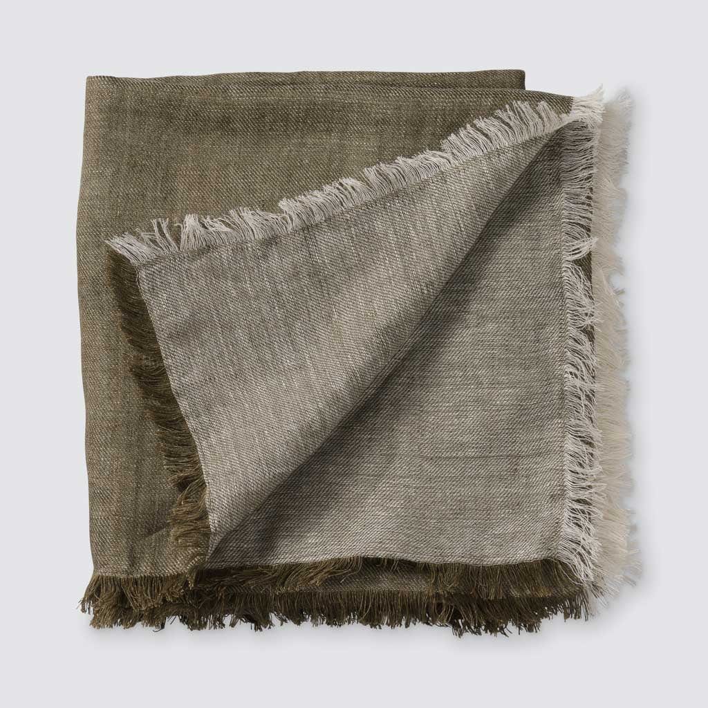 Premium Arya Linen Bed Blanket - Soft & Breathable All-Season Throw - Perfect for Bedroom, Sofa, and Outdoor Picnics