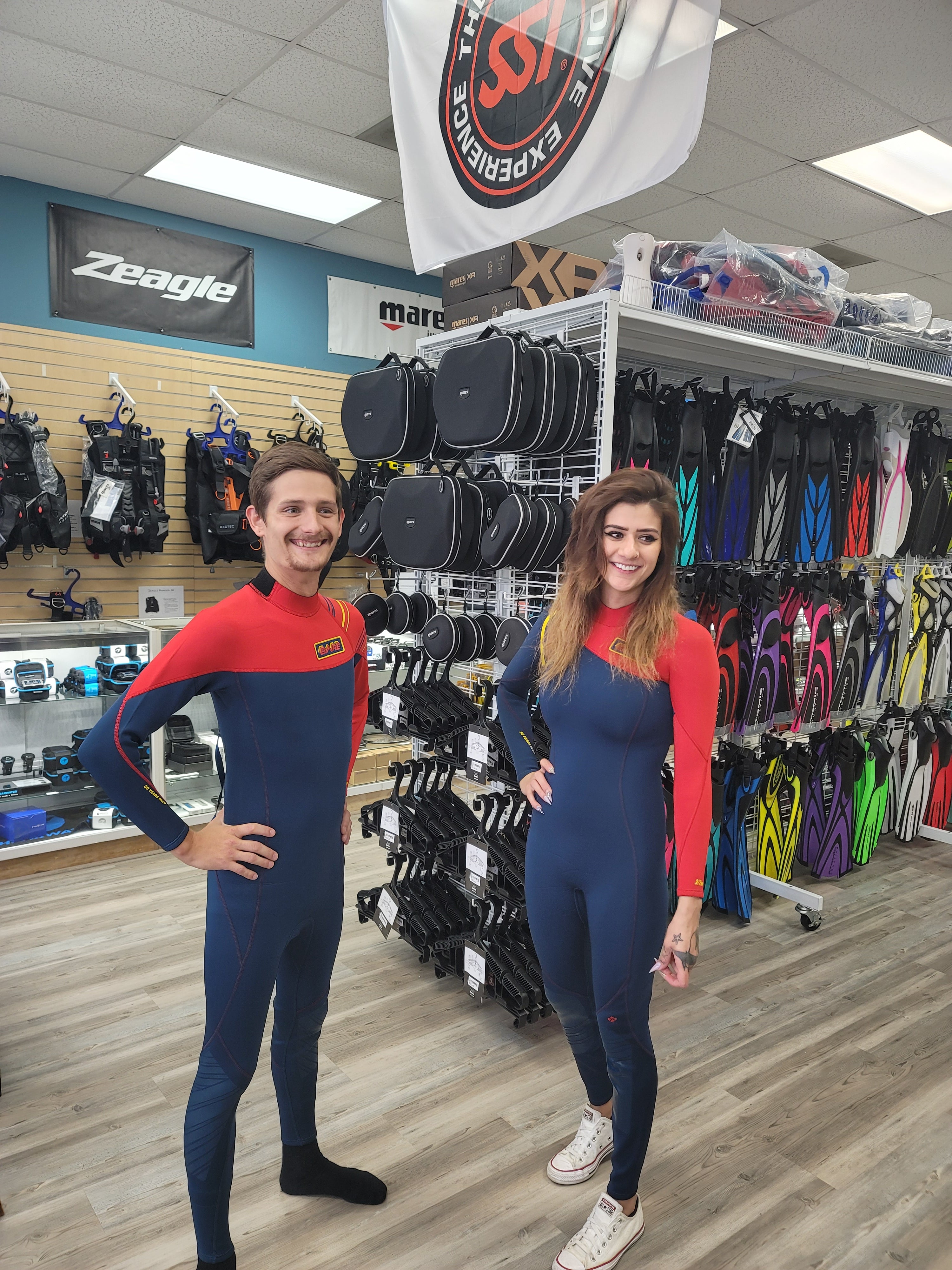 Bare 50th Anniversary 3/2mm Men's Wetsuit for Surfing, Diving & Water Sports | Premium Neoprene Full Body Suit for Cold Water Protection