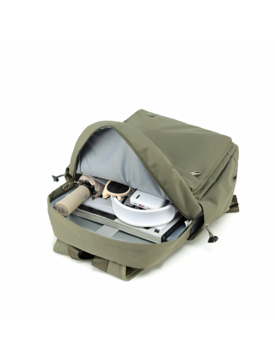 TOSCA TCA986 Anti-Theft Laptop Backpack for Travel & Work - Waterproof, RFID Blocking, USB Charging Port - Perfect for Commuting, Business Trips & College (Khaki)