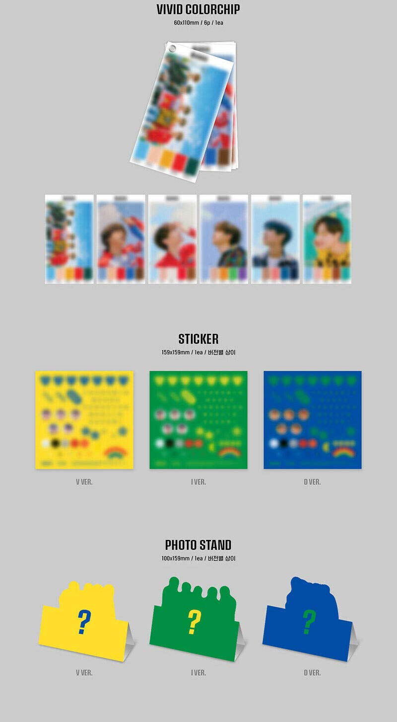 AB6IX [VIVID] 2nd EP Album [I] GREEN Version - K-POP CD with 80p Photobook, Photocards, Postcard, Stickers & Collectibles | Perfect for K-POP Fans, Gift Giving & Music Collectors