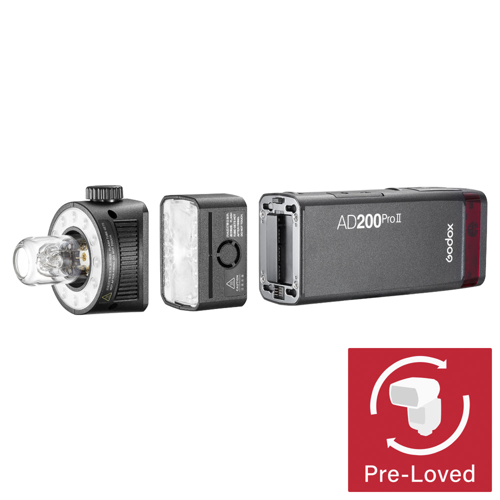 AD200Pro II 200Ws Portable Battery Powered Flash for DSLR Cameras - Perfect for Outdoor Photography, Studio Shoots & On-the-Go Lighting