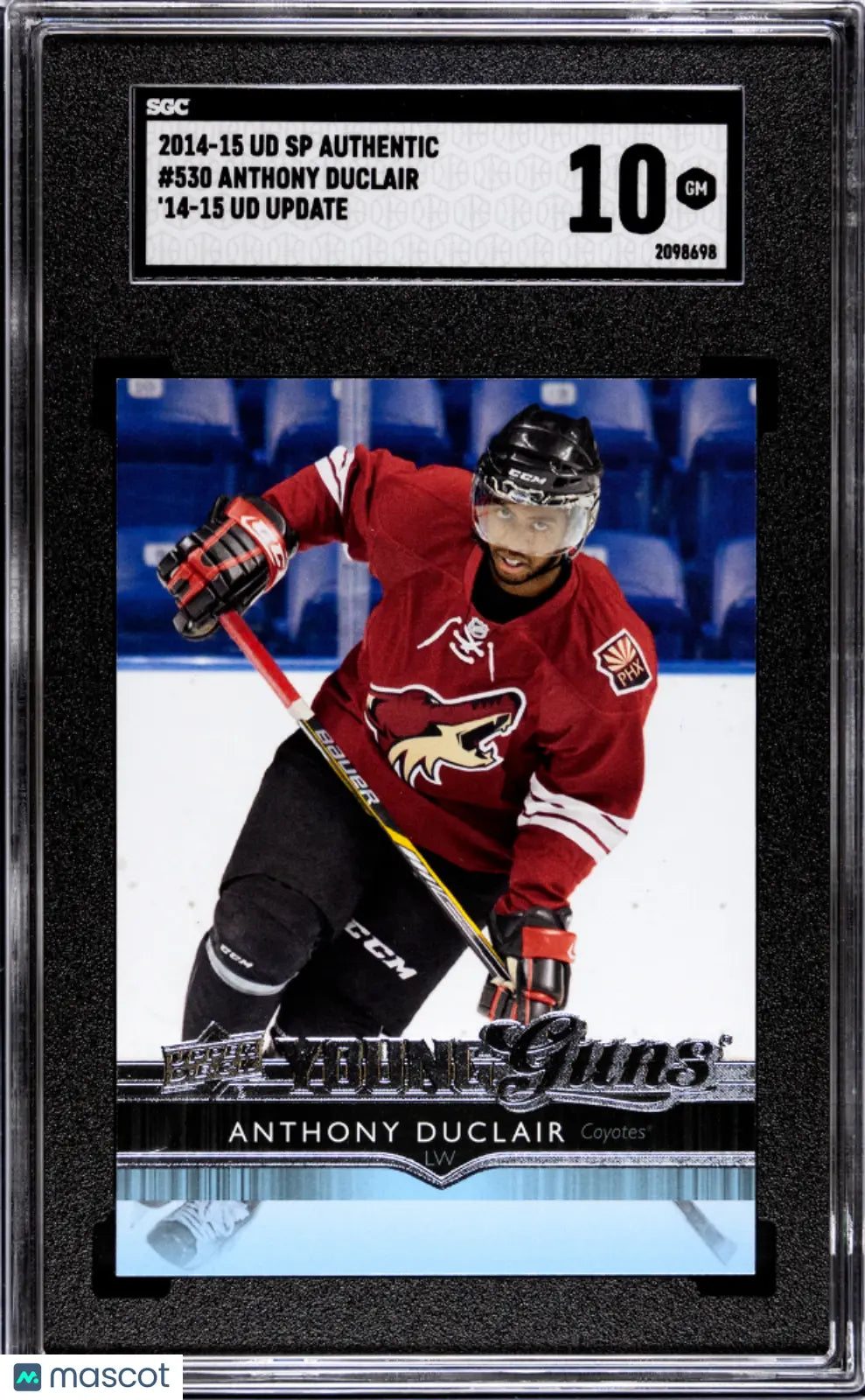 2014-15 Upper Deck Hockey Anthony Duclair Young Guns Rookie Card SGC 10 Gem Mint - Perfect for NHL Collectors & Hockey Fans Display