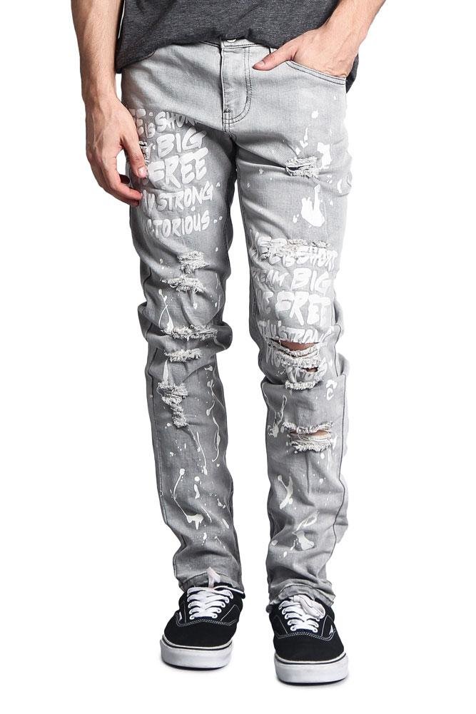 Victorious Distressed Ripped and Torn Streetwear Jeans for Women - High Waist Skinny Denim Pants with Stretch | Perfect for Casual Outfits, Street Style Fashion and Night Out Looks