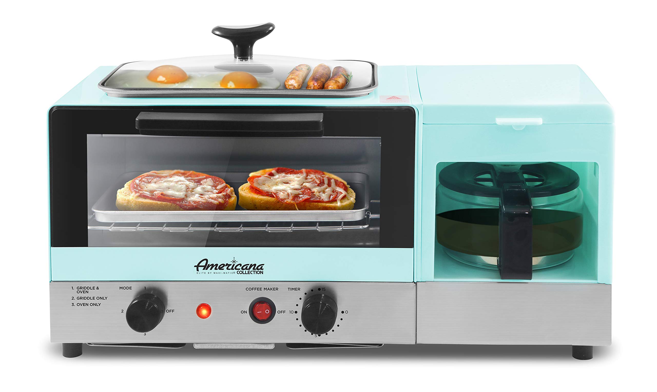 Elite Gourmet Americana 2-Slice Toaster Oven with 9.5