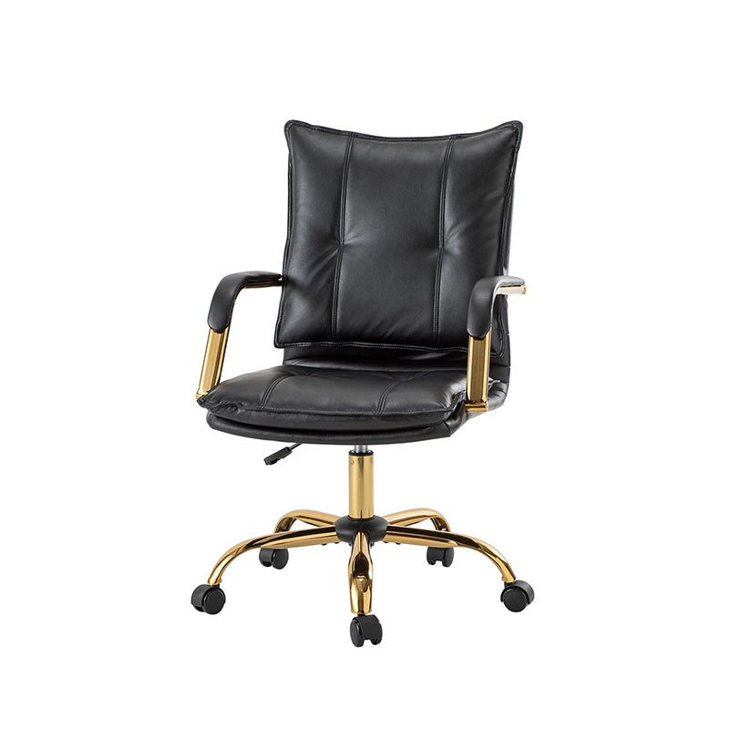 Stylish Michele Vegan Leather Task Accent Chair - Modern Office & Living Room Furniture for Home & Workspace