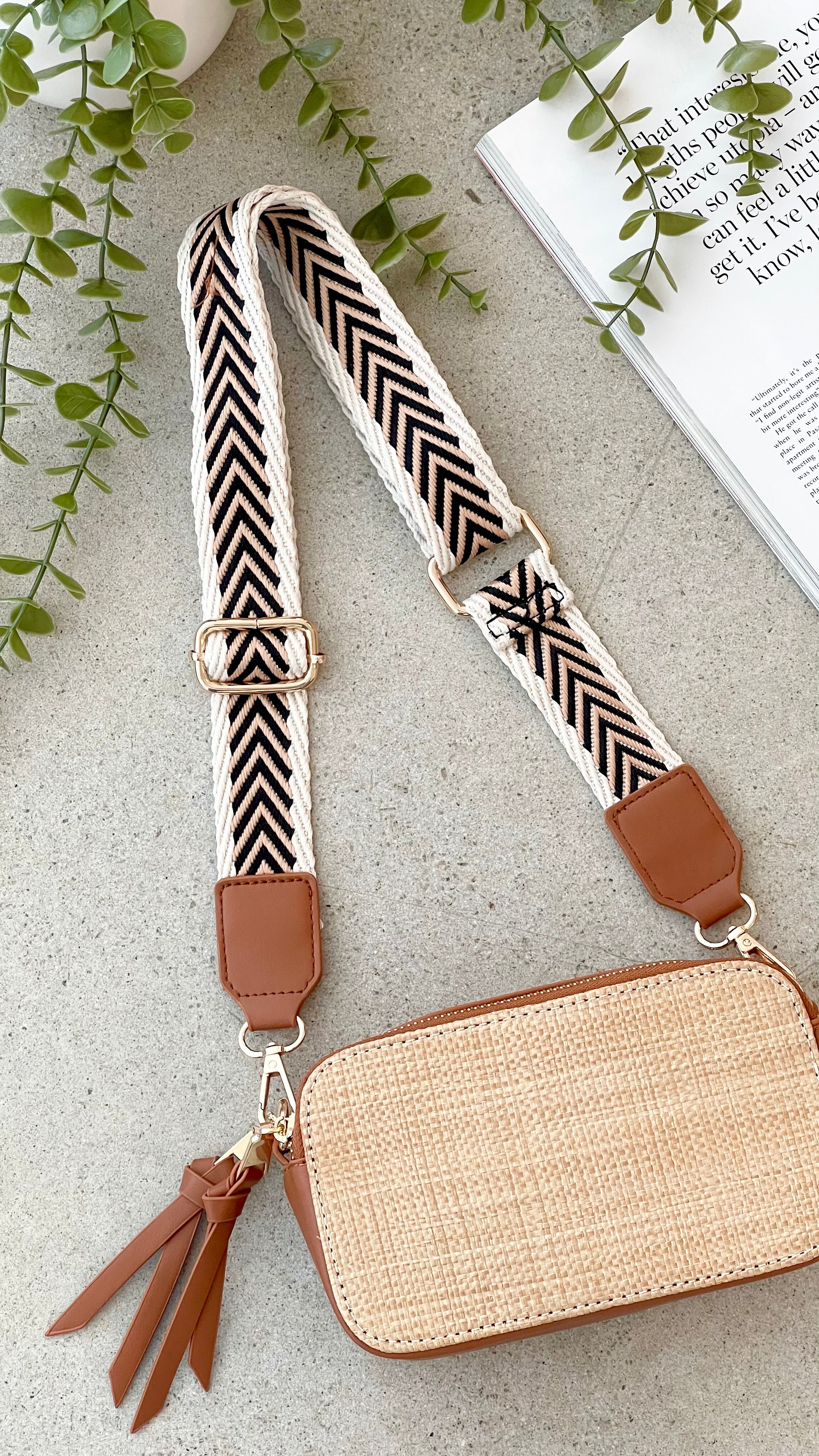 Callie Bag in Tan & Natural - Stylish Crossbody Purse for Women | Perfect for Work, Travel & Everyday Use