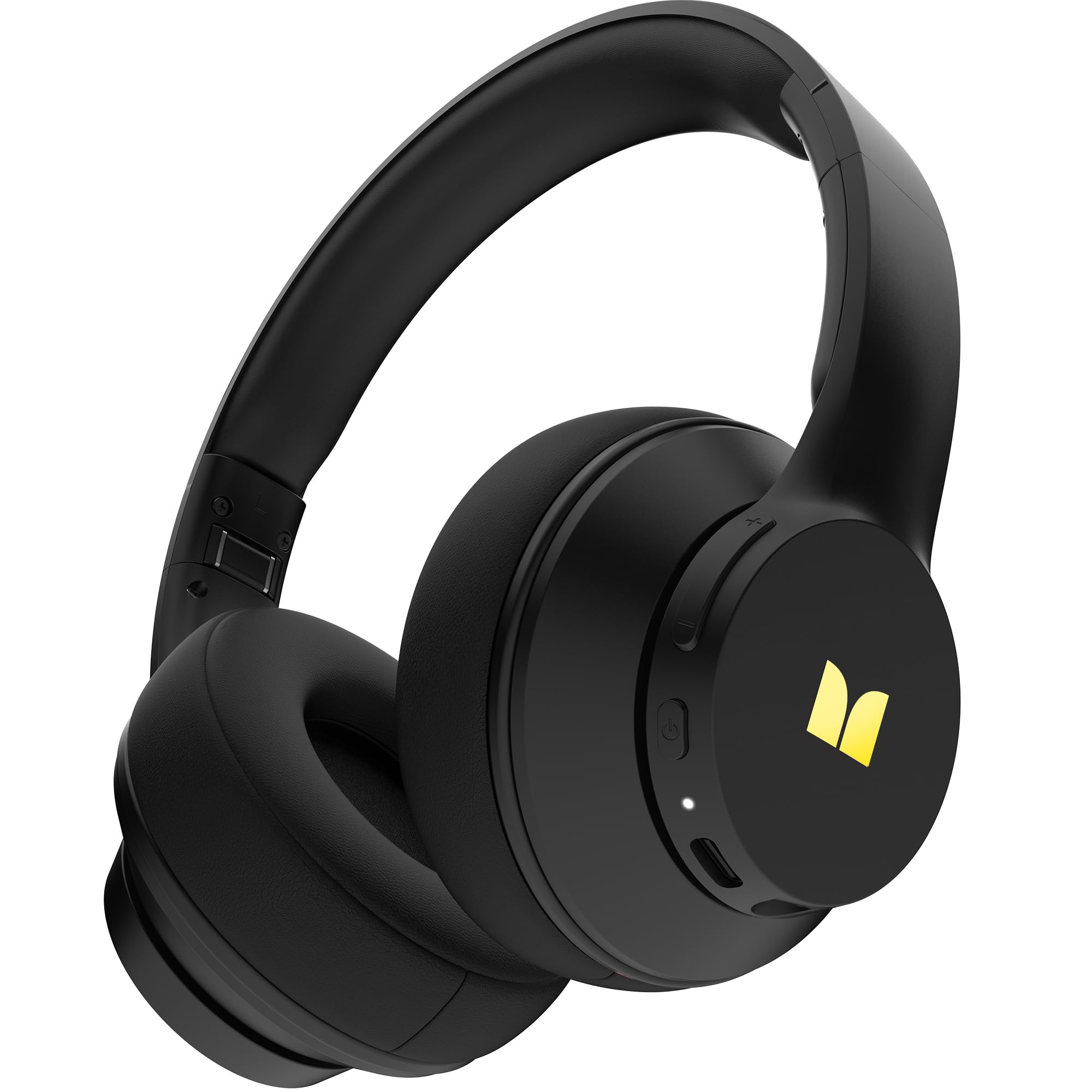 Monster Mission 100 Wireless Bluetooth Headphones - Over Ear Headphones with Deep Bass, HD Calls, 40H Battery Life, Bluetooth 5.4, Lightweight Comfort for Travel, Work, Gaming & Music (Black)