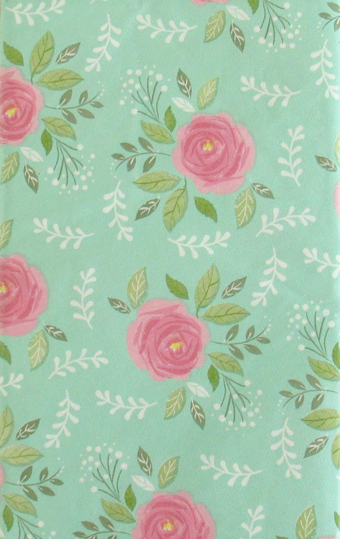 Rose Impressions Vinyl Flannel Back Tablecloth 52x52 Inch Square - Waterproof & Stain-Resistant for Dining, Kitchen, Picnic, Party Decor