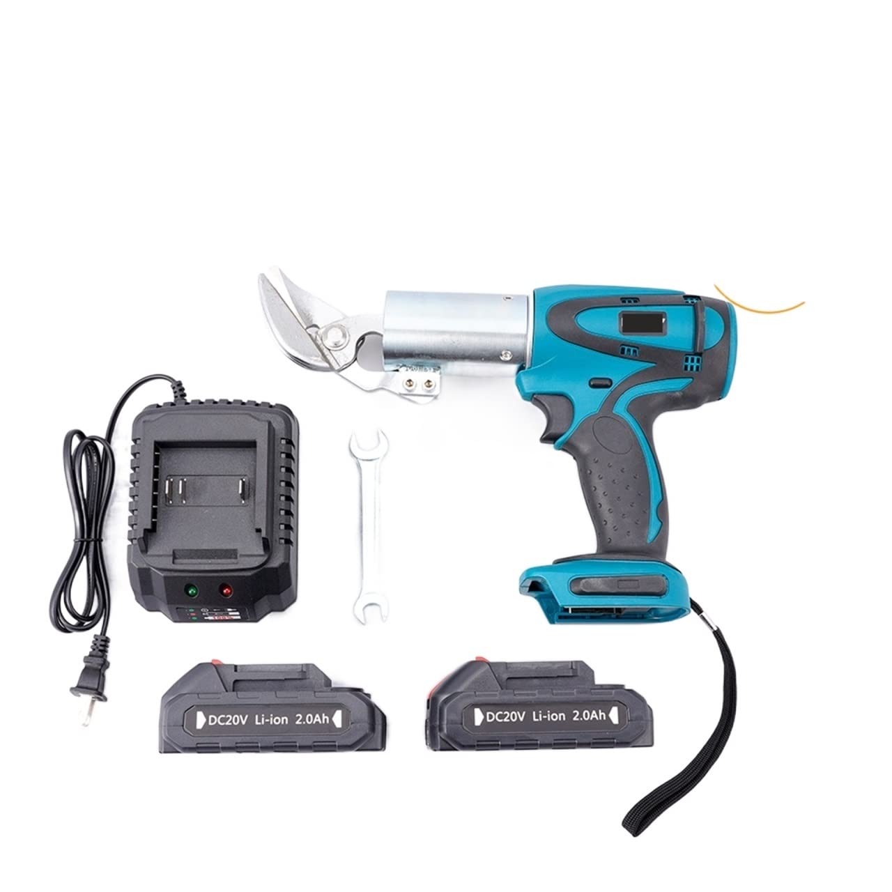 20V Cordless Electric Livestock Grooming Shears - Heavy Duty Metal Cutting Tool, Carbon Steel Blade Trimmer for Sheep, Cattle & Horse Care - Perfect for Farm, Ranch & Veterinary Use