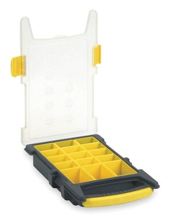 6-Pack 15-Compartment Plastic Storage Box Organizer for Jewelry, Beads, Crafts & Office Supplies - Durable & Stackable Small Parts Container