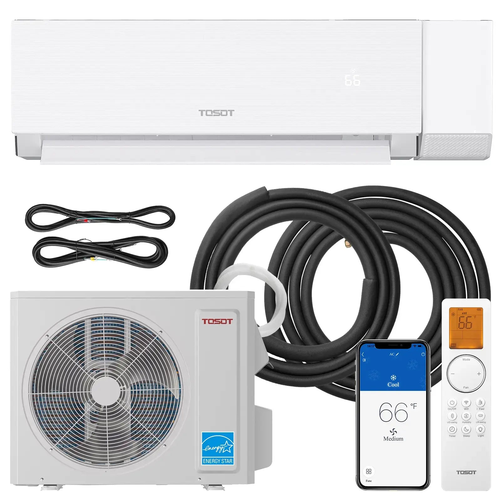 Aoraki 24.5 SEER2 12,000 BTU Ductless Mini Split Heat Pump AC with ERV System 230V - Perfect for Home, Office & Small Business Energy-Efficient Cooling & Heating