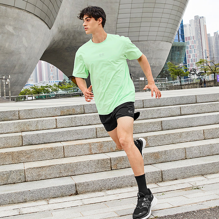 RX Men's Ice Feather Short Sleeve 2.0 - Lightweight Cooling Performance Shirt for Summer Outdoor Activities, Gym Workouts & Casual Wear