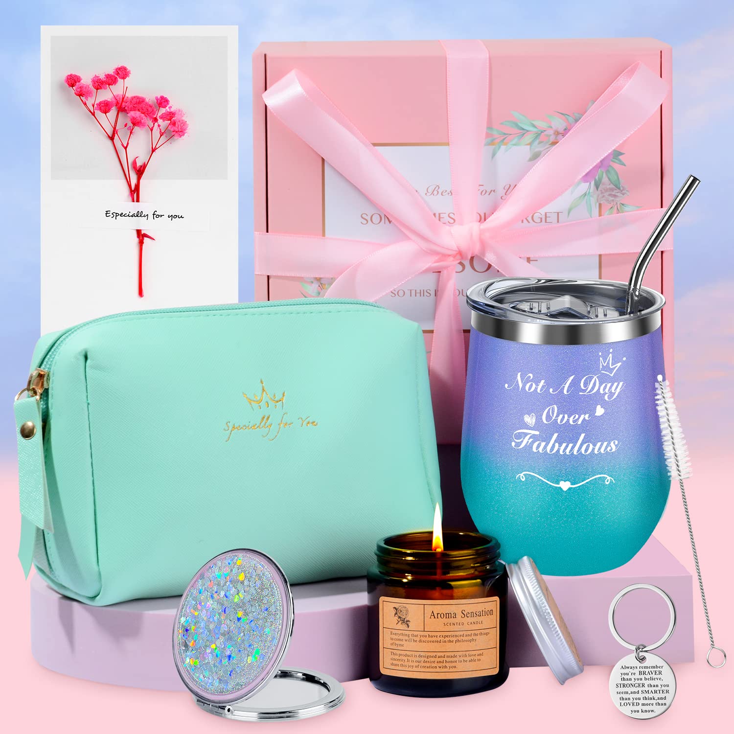 Unique Birthday Gift Baskets for Women - Thoughtful Presents for Mom, Sister, Friends - Perfect for Birthdays, Anniversaries, and Special Occasions