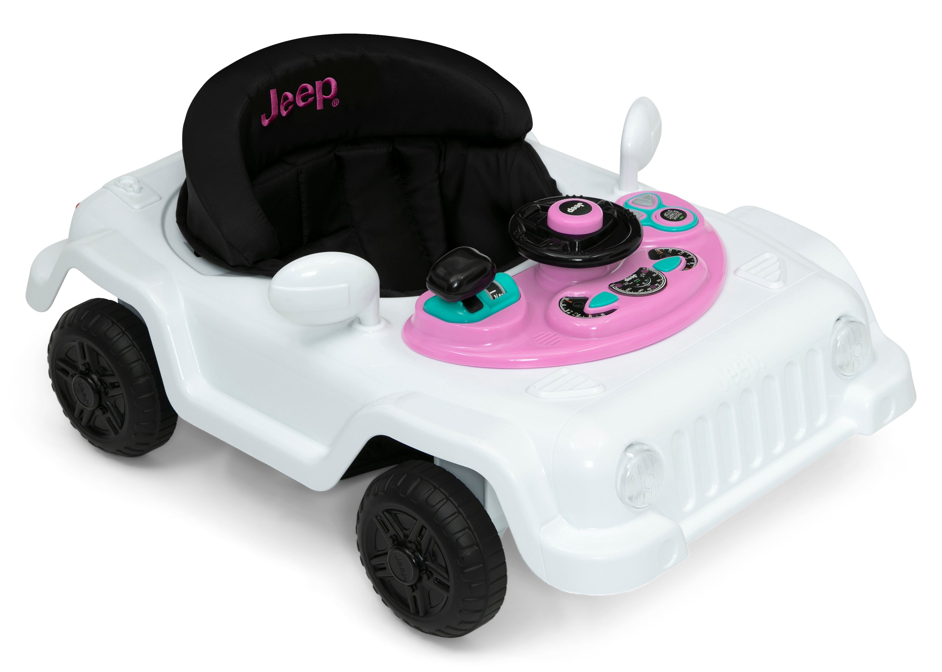 Jeep® Classic Wrangler Activity Walker for Babies - Sturdy 3-Wheel Design with Adjustable Height | Perfect for Indoor & Outdoor First Steps, Learning to Walk, and Toddler Playtime