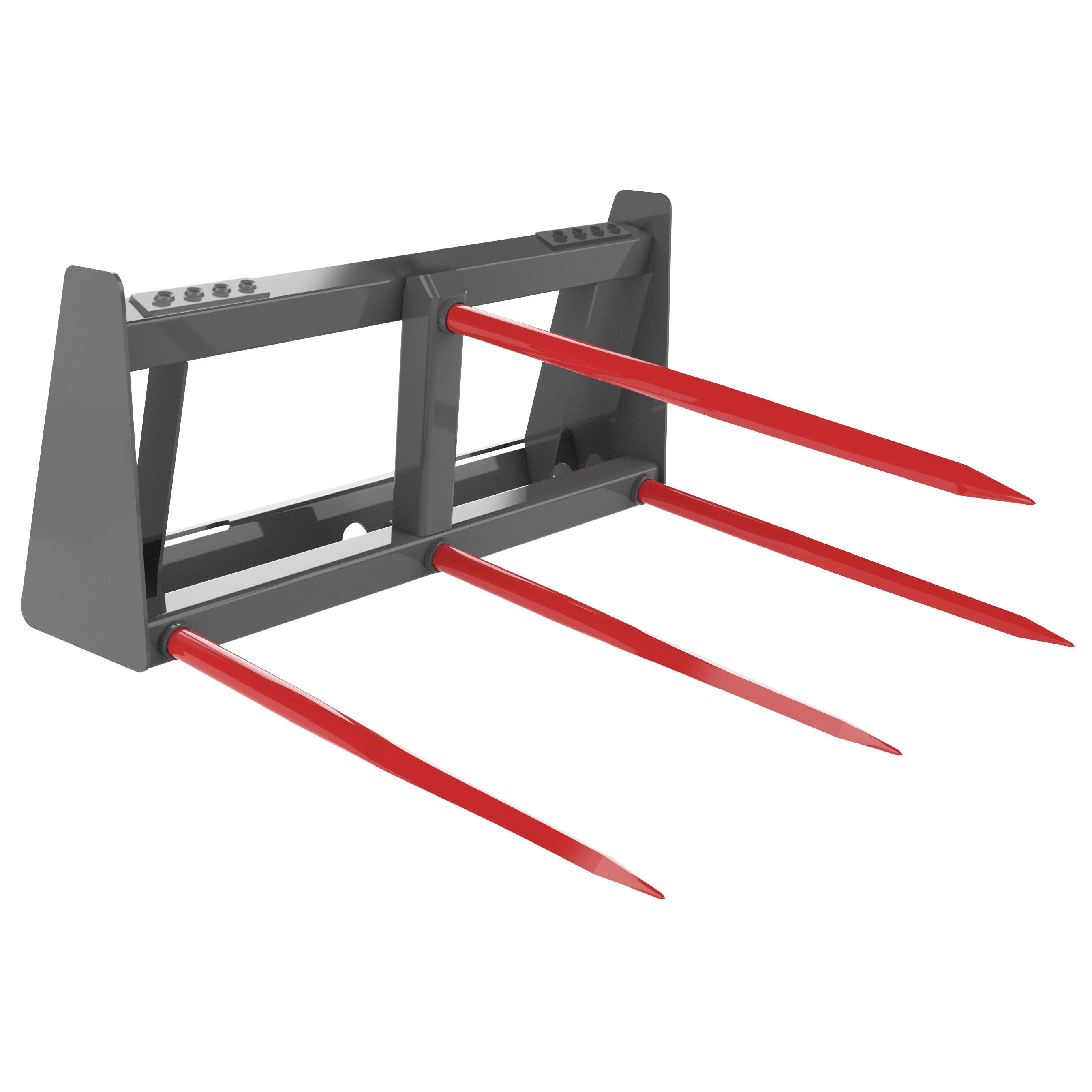 Berlon Bale Spear Carriage Skid Steer Attachment - Heavy Duty Hay Bale Handler for Tractors & Loaders - Perfect for Farm, Ranch & Agricultural Use