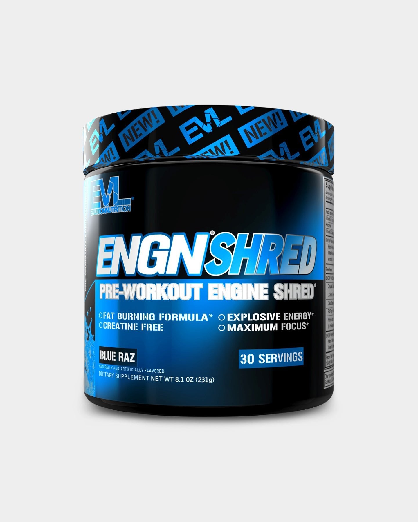 EVLUTION NUTRITION ENGN Shred Pre Workout Powder - Fat Burner & Energy Booster for Gym, Weight Loss & Fitness Training - Best for Men & Women