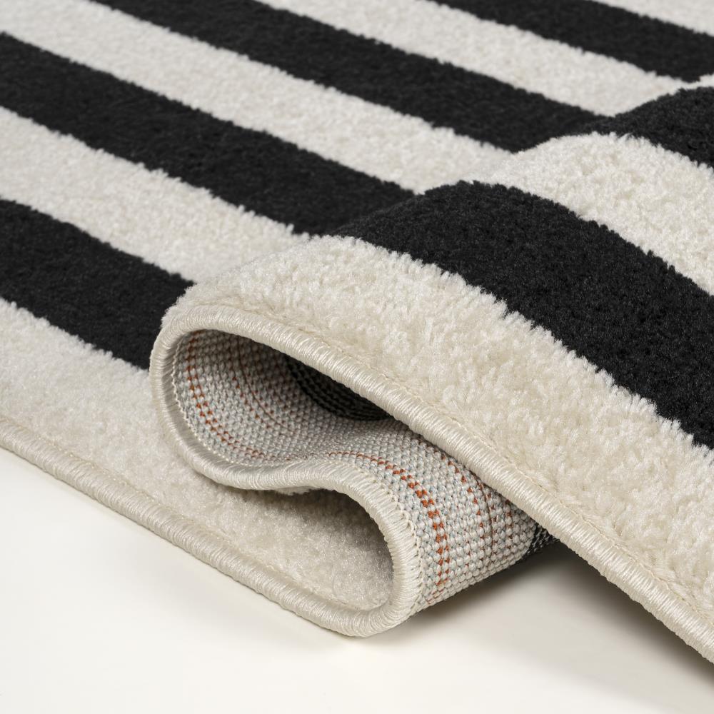 Bandol Modern Classic Mitre Stripe Area Rug - Soft & Durable Non-Slip Living Room Carpet - Perfect for Bedroom, Dining Room & Home Decor