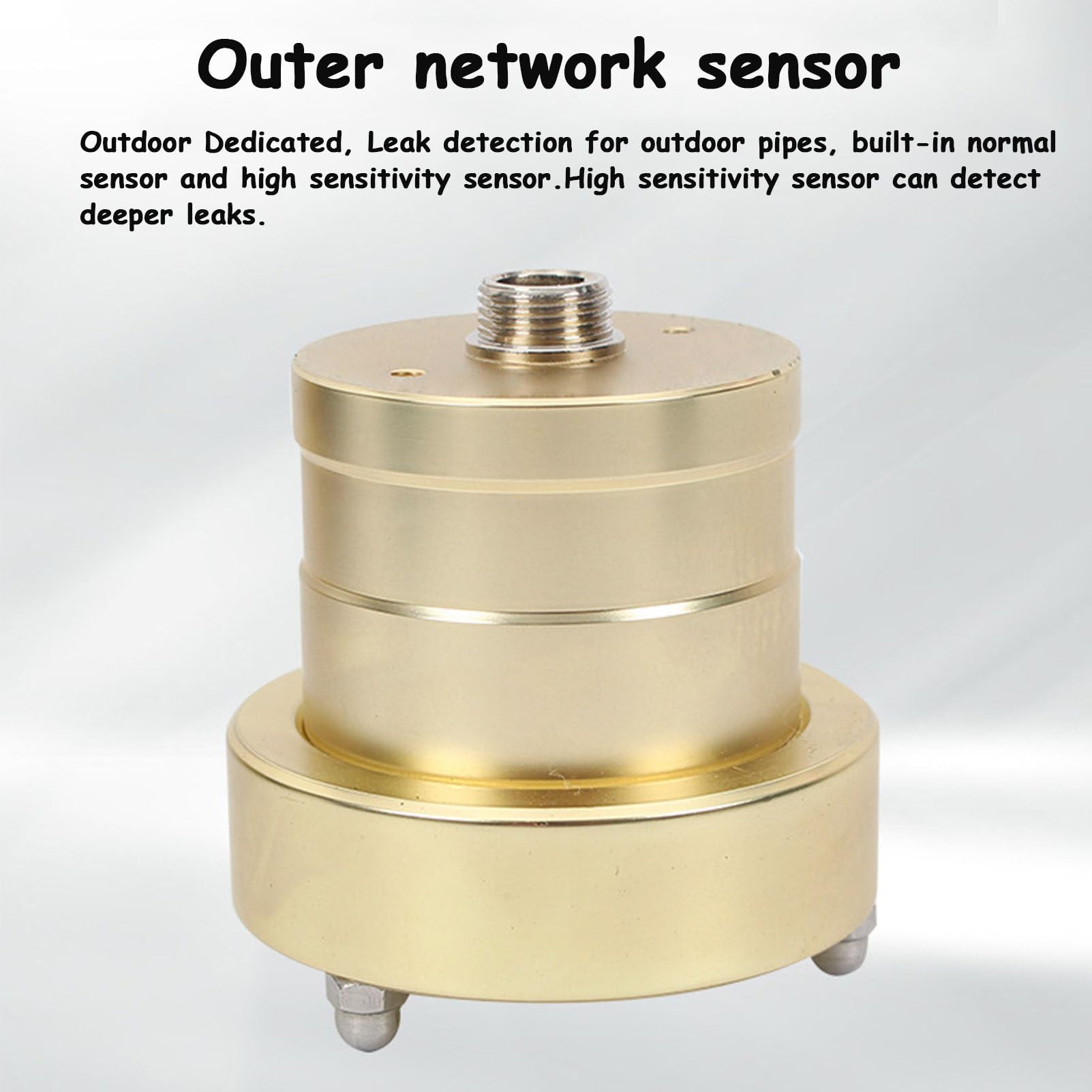 Professional Water Leak Detector for Plumbing - Indoor & Outdoor Use with Adjustable 4 Gears & Headset | Locate Underground Pipe Leaks in Homes, Basements, Yards & Commercial Buildings