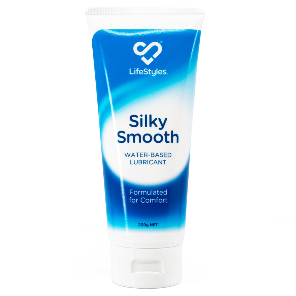 Ansell LifeStyles Silky Smooth Water-Based Personal Lubricant Gel - Long-Lasting & Hypoallergenic for Enhanced Intimacy & Comfort