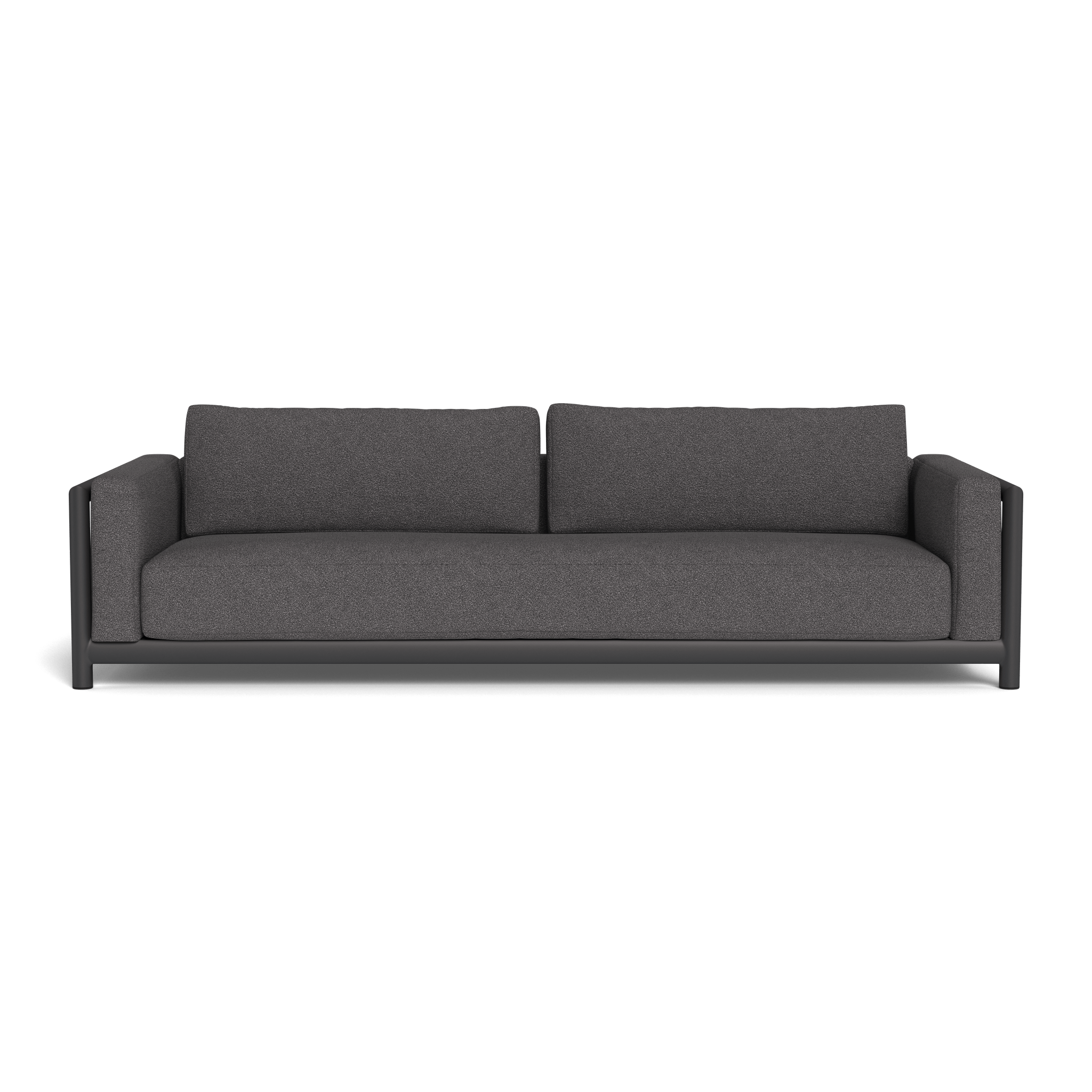Moab Sofa 108 - Modern 3-Seater Fabric Couch with Sturdy Wooden Legs for Living Room, Lounge, and Office Use