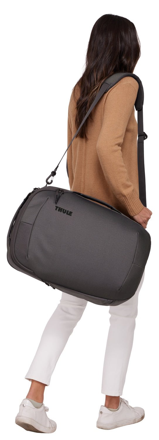 Thule Subterra 2 Convertible Carry On Bag 40L - Lightweight Expandable Luggage for Travel & Business - Vetiver Gray - Perfect for Airplane Cabin & Weekend Getaways