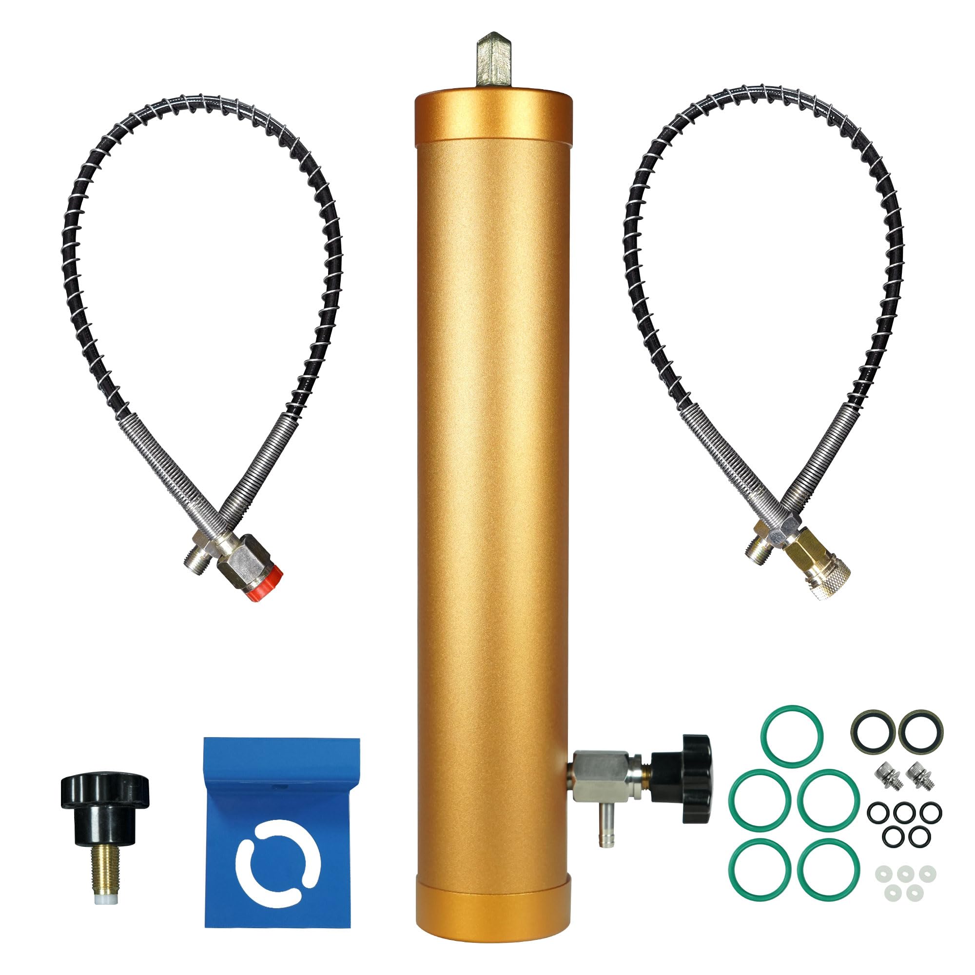 TUDIVING 30Mpa High Pressure Air Filter with Molecular Sieve - Submersible Oil Water Separator for Air Compressor & PCP Hand Pump - Perfect for Scuba Diving, Paintball & Airgun Maintenance