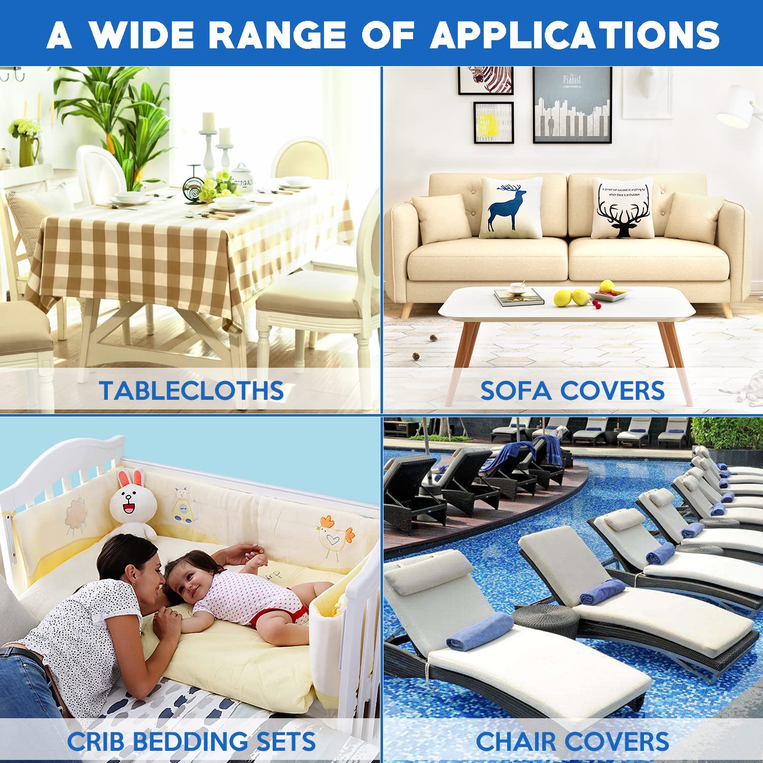 4PCS Premium Bed Sheet Straps - Extra Thickened & Sturdy Bed Sheet Holder Clips to Keep Fitted Sheets in Place - Perfect for Deep Pocket Mattress, Adjustable Beds & Guest Room Bedding - Ideal for Home, Hotel & Airbnb Use