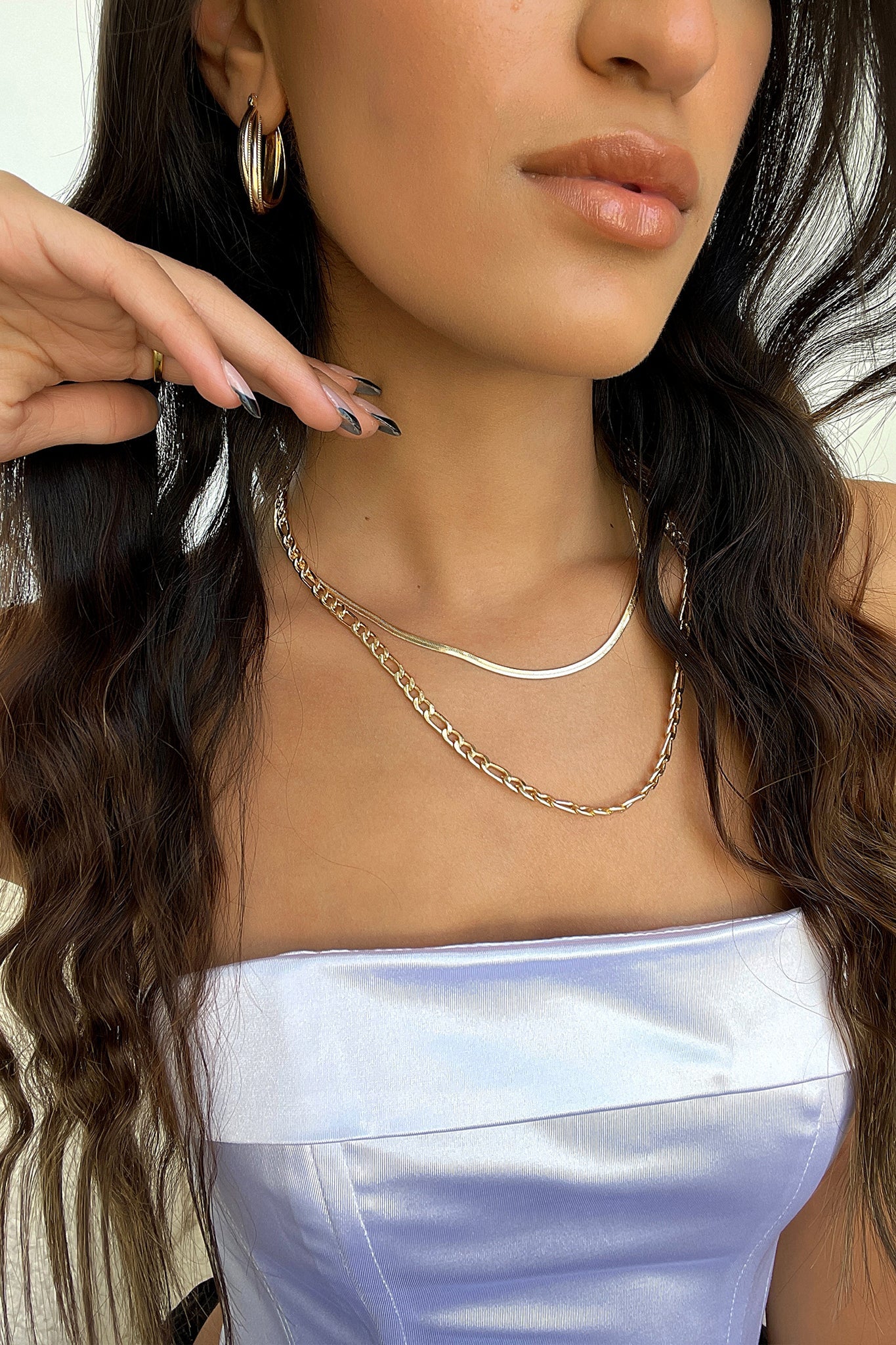 Stylish Izy Layered Necklace 2 Pack in Gold - Perfect for Everyday Wear & Special Occasions