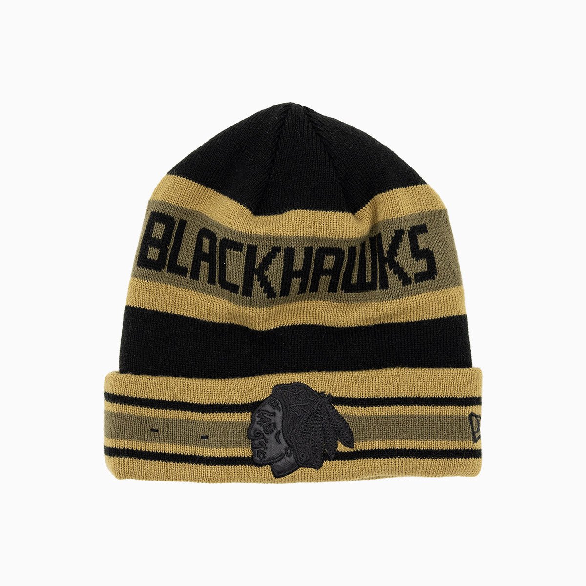 Chicago Blackhawks NHL Official Knit Beanie Hat - Winter Warm Cuffed Skull Cap for Men & Women - Perfect for Hockey Games, Outdoor Sports & Cold Weather
