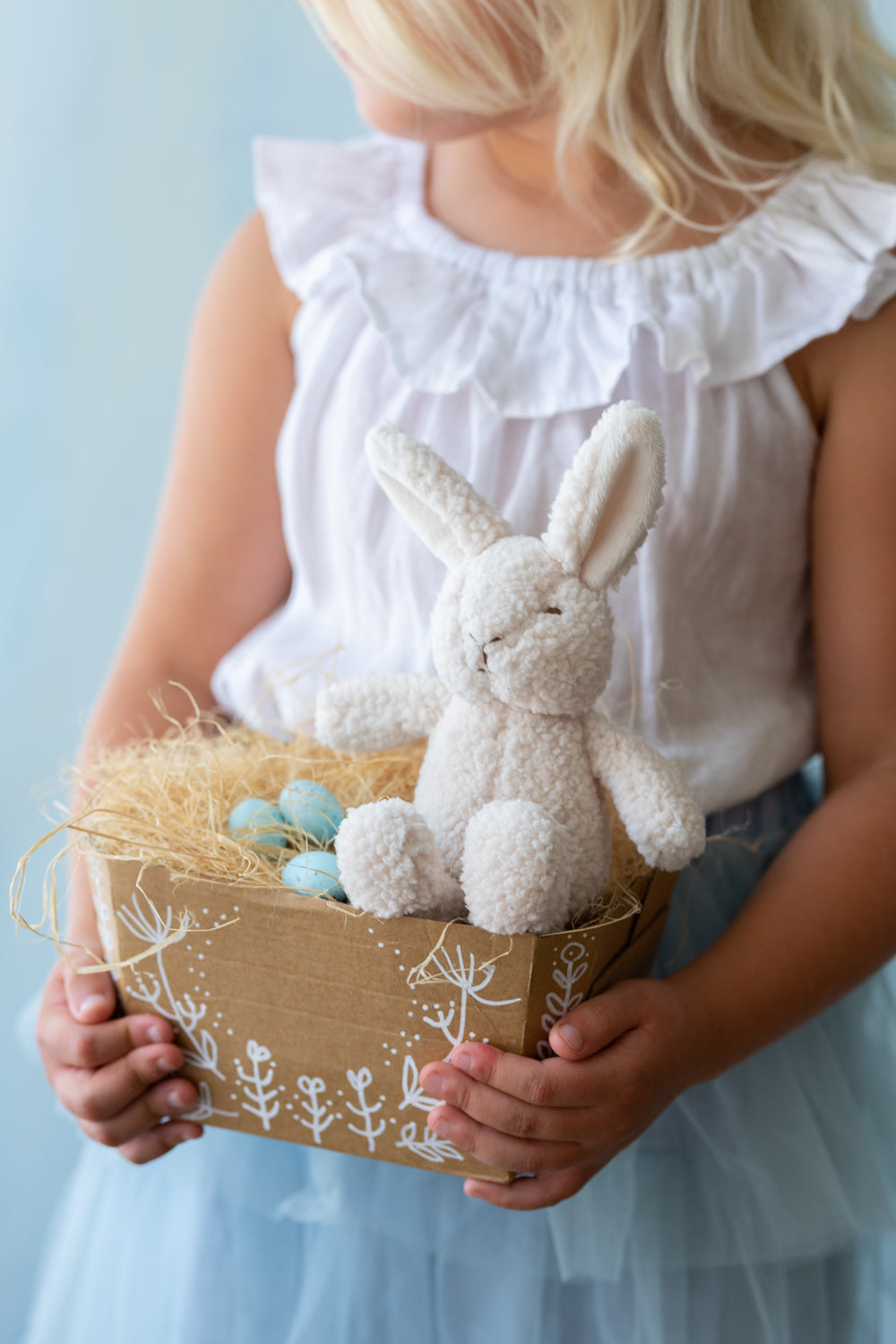 Mini Bonnie Bunny Rattle - Soft Baby Teether Toy for Newborns & Infants - Perfect for Soothing Gums, Sensory Play & Early Development