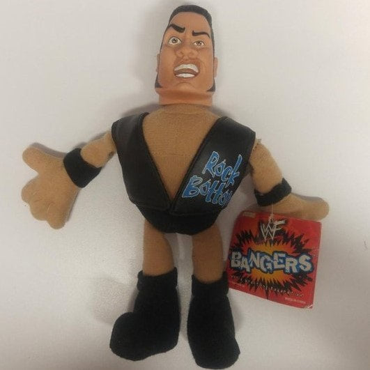 1999 WWF Jakks Pacific Bangers Series 2 The Rock Action Figure - Vintage Wrestling Collectible Toy for Fans & Display - Perfect for WWE Memorabilia Collections & Nostalgic Gift Giving